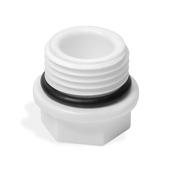 1" Male PVC End Cap – SCH 40 Pipe Plug with MNPT Threads – Plumbing Fitting for Water Systems