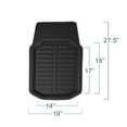 thumbnail image 6 of FH Group PU Leather Floor Mats for Auto Car SUV Van Deep Tray Waterproof - Black, 6 of 7