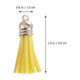 thumbnail image 2 of 25pcs tassel de cuero colgante llavero decoración de bricolaje accesorios de joyería (color mixto), 2 of 7