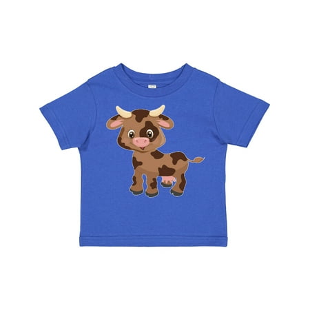 

Inktastic Cute Brown Cow with Brown Spots Gift Toddler Boy or Toddler Girl T-Shirt
