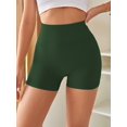 thumbnail image 5 of Jxximdong Shorts for Women Women Workout Impact Shorts 4.5" Scrunch Butt Lifting Gym Shorts Seamless Booty Biker Shorts Green XL Pants, 5 of 6