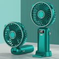thumbnail image 1 of Ventilador de refrigeración Ventilador de escritorio Ventilador práctico Ventilador de bolsillo Recargable de 5 velocidades Ultra silencioso Hugtrwg Para estrenar, 1 of 7