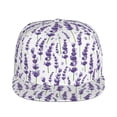 thumbnail image 2 of Fotbe Lavender Flowers Flat Bill Visor Cap Classic Snapback Hat Polyester Foam Trucker Hat Trucker Cap Adjustable Baseball Cap, 2 of 9
