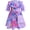 Purple flowers princess, variant on WIBACKER Toddler Baby Girl Snow Princess Dress with a Bag Kids Girls Ball Gown Fancy Cosplay Costume for Birthday Halloween Christmas Party