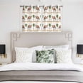 thumbnail image 3 of Tropical Plants Kitchen Curtains Window Panels, Camel Animals Summer Palm Trees Stripes Insulated Window Treatment Curtain, Grommet Curtains for Bedroom/Living Room/Bathroom, 2 Piece 42"Wx45"L, 3 of 8