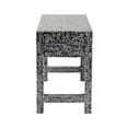 thumbnail image 5 of bali & pari Elara Coastal Console Table, 3-Drawer, Mosaic Black, 5 of 9