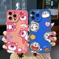 thumbnail image 2 of Para OPPO Reno7 4G Reno6 Reno8 Z 5G Reno5 F 7 Lite A17 A17K A77S A57S Smile Doraemon Lotso Funda Protectora Completa Len, 2 of 4