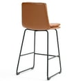 thumbnail image 5 of Set of 2 Aleco Beige Fabric Bar Stool with Metal Nail Head Accents, 5 of 9