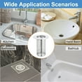 thumbnail image 7 of Uxcell 2 Pack Shower Drain Strainer, 3.1" x 2.2" Stainless Steel Deep Sink Hair Catcher, 7 of 7