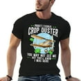 thumbnail image 3 of Professional Crop Duster Graphic Mens T Shirts Cotton Short Sleeve T-Shirt Crew Neck Tees Casual Shirt, 3 of 5