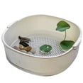 thumbnail image 1 of Square turtle feeding tank double-layer turtle toilet separated tabletop, 1 of 5