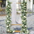 thumbnail image 3 of 2 Colors Artificial Eucalyptus Garland Hanging Rattan Wedding Greenery Home Decor Table Centerpieces Party Decorations Hotel or Cafe Decor, 3 of 8