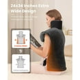 thumbnail image 5 of Electric Heating Pad Bob and Brad Weighted Heated Wrap for Thigh and Shoulder Neck Back Pain Relief, Mothers Day Gifts for Mom, Machine Washable, 5 of 9