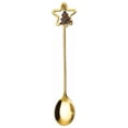 thumbnail image 1 of Nomeni Tableware Stainless Steel Tableware Creative Cute Christmas Star Spoon Fruit Fork Coffee Dessert Spoon, 1 of 8