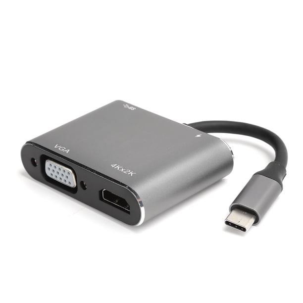 Ccdes Estación de acoplamiento USB-C HD Converter 4 en 1 USB-C Converter Type C Hub 4in 1 Hub Multi Port Converter
