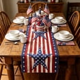 thumbnail image 1 of Aufmer Dual Theme Multi Purpose Long Table Cloth Soft Fabric Flexible Size Matching For Home Restaurant Holiday Tea Dining Scene Layout Ornament(33×120cm), 1 of 6