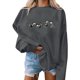 thumbnail image 4 of Blusa holgada de manga larga con estampado de otoño a la moda de Halloween para mujer, jersey informal de cuello redondo, Tops, sudadera Fridja  bvmnju6891, 4 of 5
