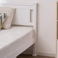 thumbnail image 6 of IVV White Bed, Modern Wooden Platform Bed, Twin Size, 6 of 7