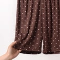 thumbnail image 5 of Asxite Plus Size Womens Pajamas Pants Elastic Waist Soft Knit Polka Print Pocket Short Sleepwear, 5 of 5