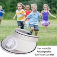thumbnail image 7 of Camping & Hiking Portable USB Charging Baseball Hat with Adjustable Fan Three Speed Modes for All Ages Summer Shade Cap for Outdoors, 7 of 7