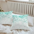 thumbnail image 7 of Waterproof Throw Pillow Covers Set of 2, 16x16 Inch Turquoise Polka Dot Decorative Pillowcases Outdoor Pillow Slip Cushion Covers Set for Couch Tent Abstract Modern Art Dots Watercolor, 7 of 7