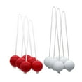thumbnail image 1 of Almencla 6 Pcs Balles d'Échelle Jeu de Cour pour Enfants Adultes Famille Balles de Remplacement 3 Rouges et 3 Blanches, 1 of 8