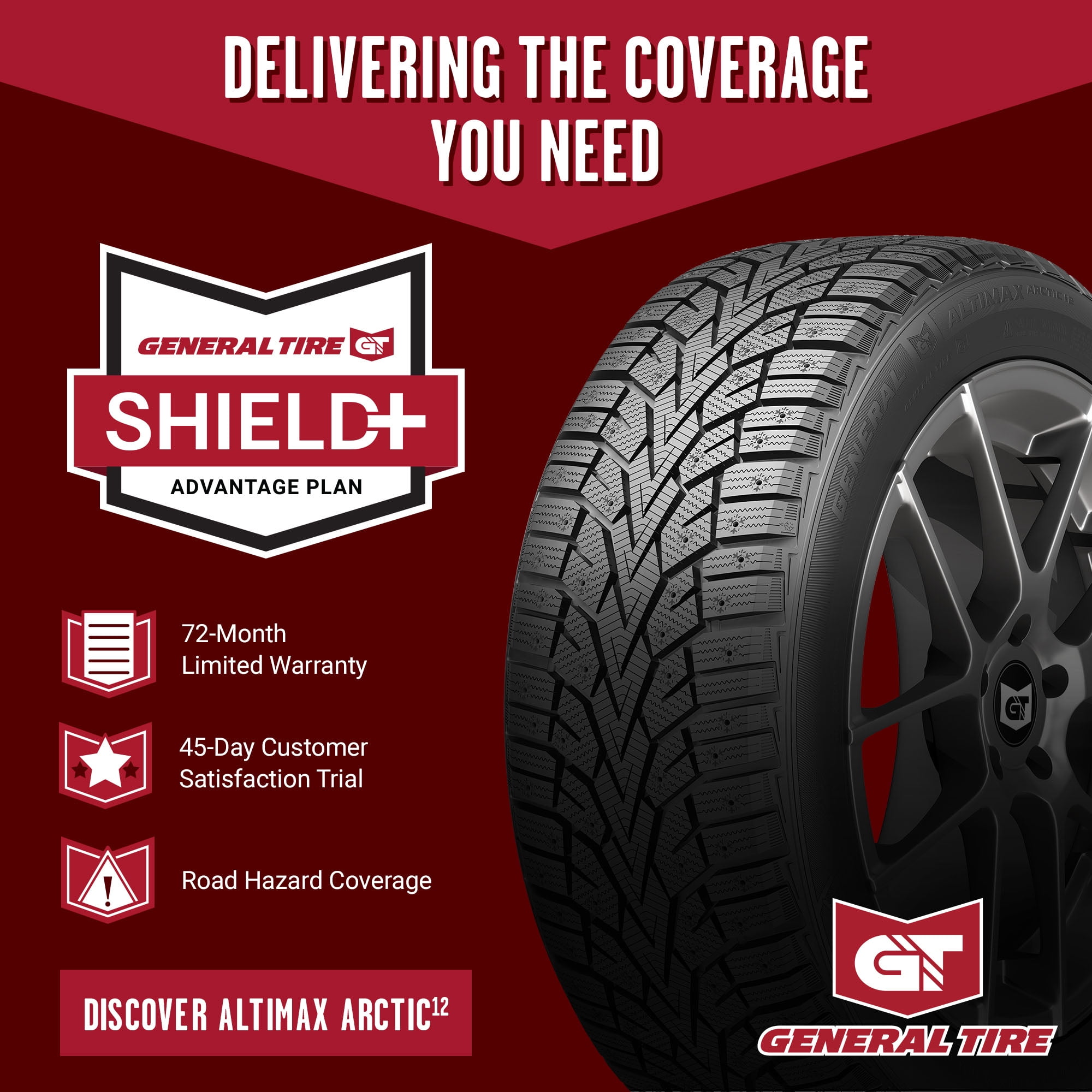 General AltiMAX Arctic 12 Winter 235/60R18 107T XL Passenger Tire