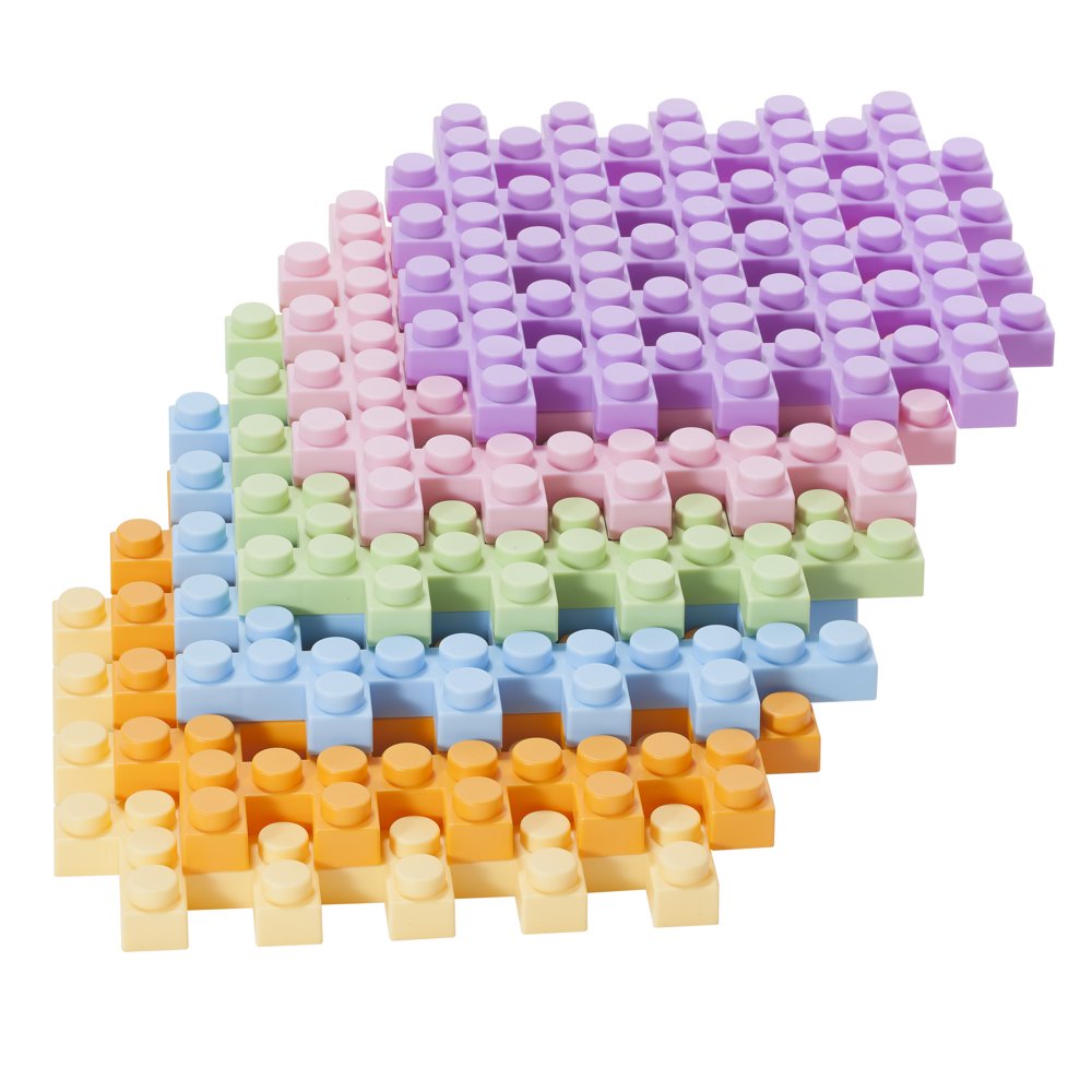 UNiPLAY Large Waffle Soft Building Blocks — Cube Puzzle for Cognitive