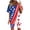 White, variant on SOOMLON 4th of July Outfits for Women Plus Size V Neck Short Sleeve T Shirt Leggings Shorts 2 Piece Matching Outfit