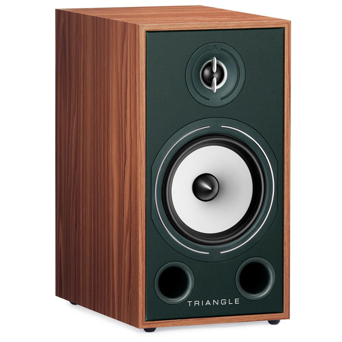 Triangle Borea BR03 Hi-Fi Bookshelf Speakers Pair (Green Oak) for Home Theater Systems or Music, 100 W Power Handling, High Efficiency Horn-Loaded Tweeters, Excellent Realism, Fast and Accurate