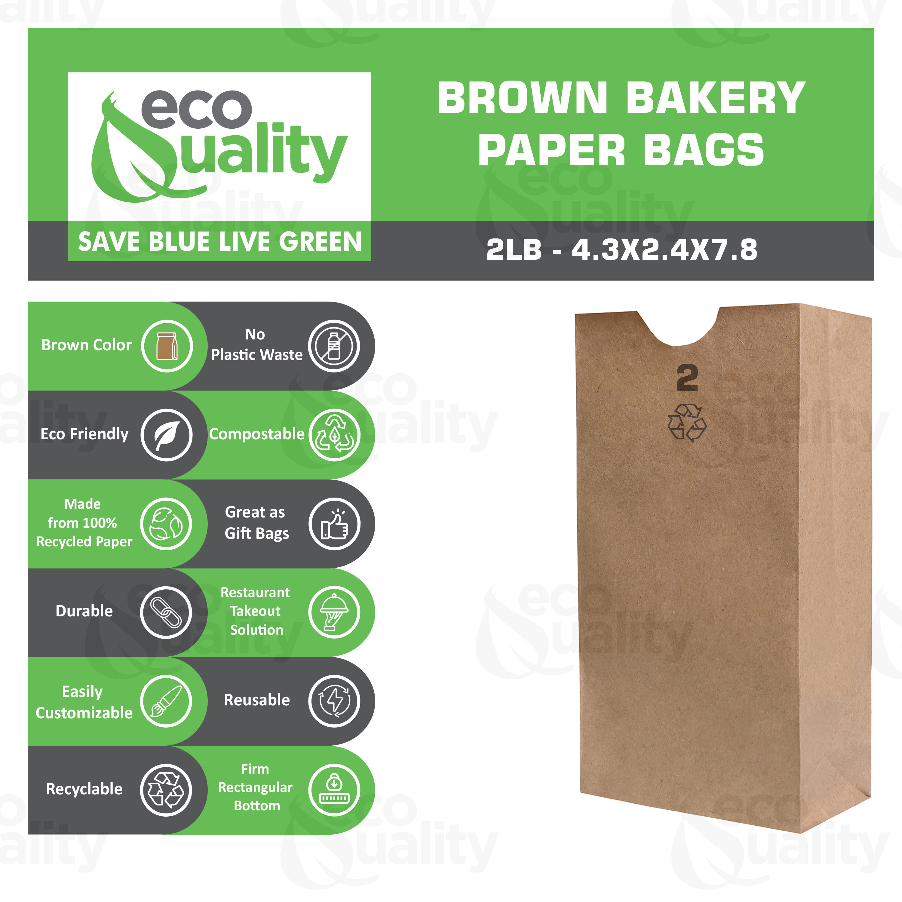 Prep & Savour Dartanya 2 lb Extra Small Brown Paper Bags/Paper Lunch Bags