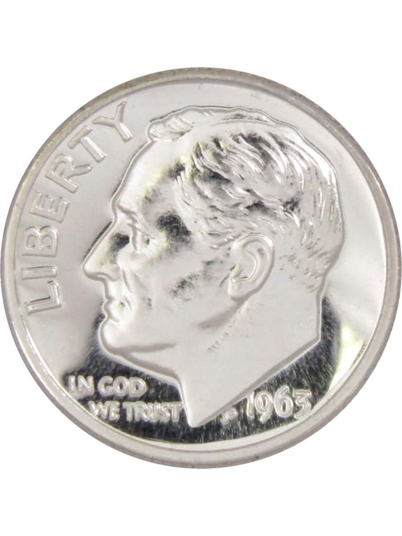 1963 Roosevelt Dime Choice Proof 90% Silver 10c US Coin Collectible