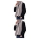 thumbnail image 3 of Jumpingount Bufandas femeninas Cachemira-como Mulitcolor 200 * 30 cm Invierno Cálido Mantón Envuelve Sólido Pañuelo de moda Regalo de Caqui 2piezas, 3 of 6