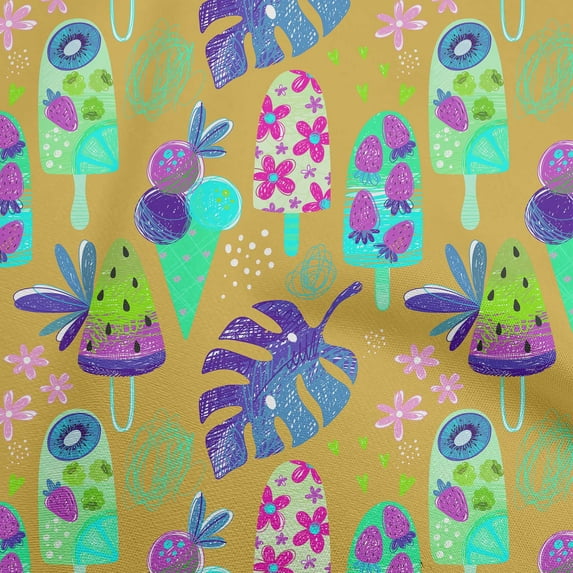 oneOone Cotton Cambric Yellow Fabric Texture Sewing Fabric By The Yard Printed Diy Clothing Sewing Supplies 56 Inch Wide-PK