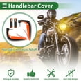thumbnail image 3 of Unique Bargains 7/8" 22mm 15/16" 24mm Motorcycle Hand Grips Cover Kit Aluminum Alloy Rubber Handlebar End Grips Orange 1 Set, 3 of 7