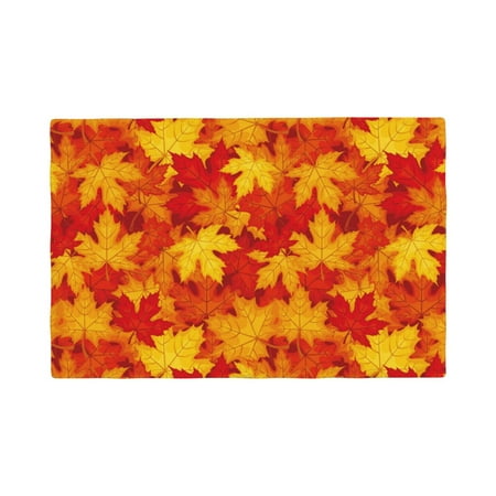 

Placemats Set of 4 / 6 Vintage maple leaves autumn Placemats for Dining Table Indoor/Outdoors Heat Resistant Washable Placemats 18 x 12