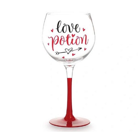 Burton and Burton Valentine Stemmed Wine Glass - Love Potion - 20 Ounce