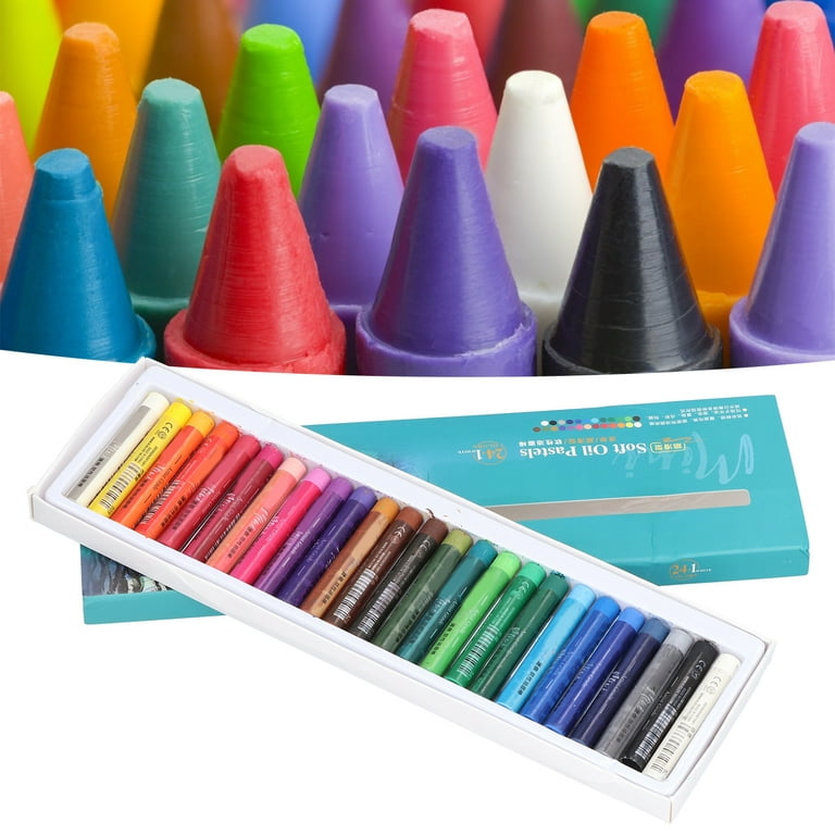 EOTVIA Soft Oil Pastels 24 Colors Mini Professional Drawing Graffiti Art  Crayons Sticks Painting Set,Soft Pastels,Oil Pastels for Artists 