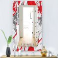 thumbnail image 4 of DESIGN ART Designart 'Drawing Of Paris With Red Keys' Traditional Mirror - Frameless Vanity Printed Mirror 27.6 in. wide x 39.4 in. high, 4 of 5