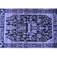 thumbnail image 1 of Ahgly Company Indoor Rectangle Persian Blue Traditional Area Rugs, 8' x 12', 1 of 4