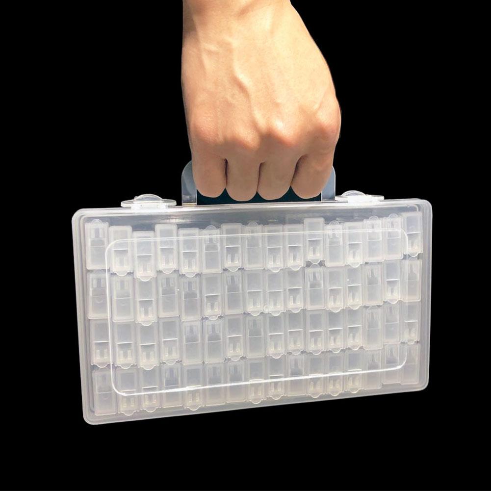 Diamond Art Painting Bead Seed Storage Container Box Organizer 64 Grid- D1G8 - image 3 of 9