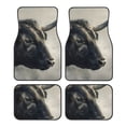 thumbnail image 1 of Lsque Tapis de Sol 4 Pcs Imprimé Taureau Mystique, Doublures en Caoutchouc Résistantes, Design Antidérapant, Protection Automobile Toutes Saisons, Véhicules, Voitures, Camions et SUV, 1 of 7