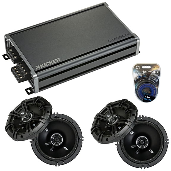 Fits Subaru Outback Sport 2005-2006 Speaker Upgrade Kicker 2 DSC65 & CX300.4 Amp - Factory Certified Refurbished