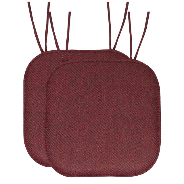 Cojín para silla Sweet Home Collection, espuma viscoelástica, 40 x 40 cm