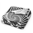 thumbnail image 2 of DouZhe Ultra-Soft Micro Fleece Lightweight Flannel Bed Blanket, Abstract 3D Psychedelic Swirl Print Cozy Warm Throw Blankets, 40"x30", 2 of 7