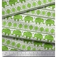 thumbnail image 2 of Soimoi Poly Georgette Fabric Aztec & Tribal Elephant Ethnic Decor Fabric Printed Yard 52 Inch Wide, 2 of 3