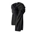 thumbnail image 1 of Bufanda larga de invierno, bufanda cálida Unisex a la moda, chal cómodo para otoño y otoño para fiestas al aire libre, viajes, Camping, senderismo Negro Fernando bufanda de invierno, 1 of 8