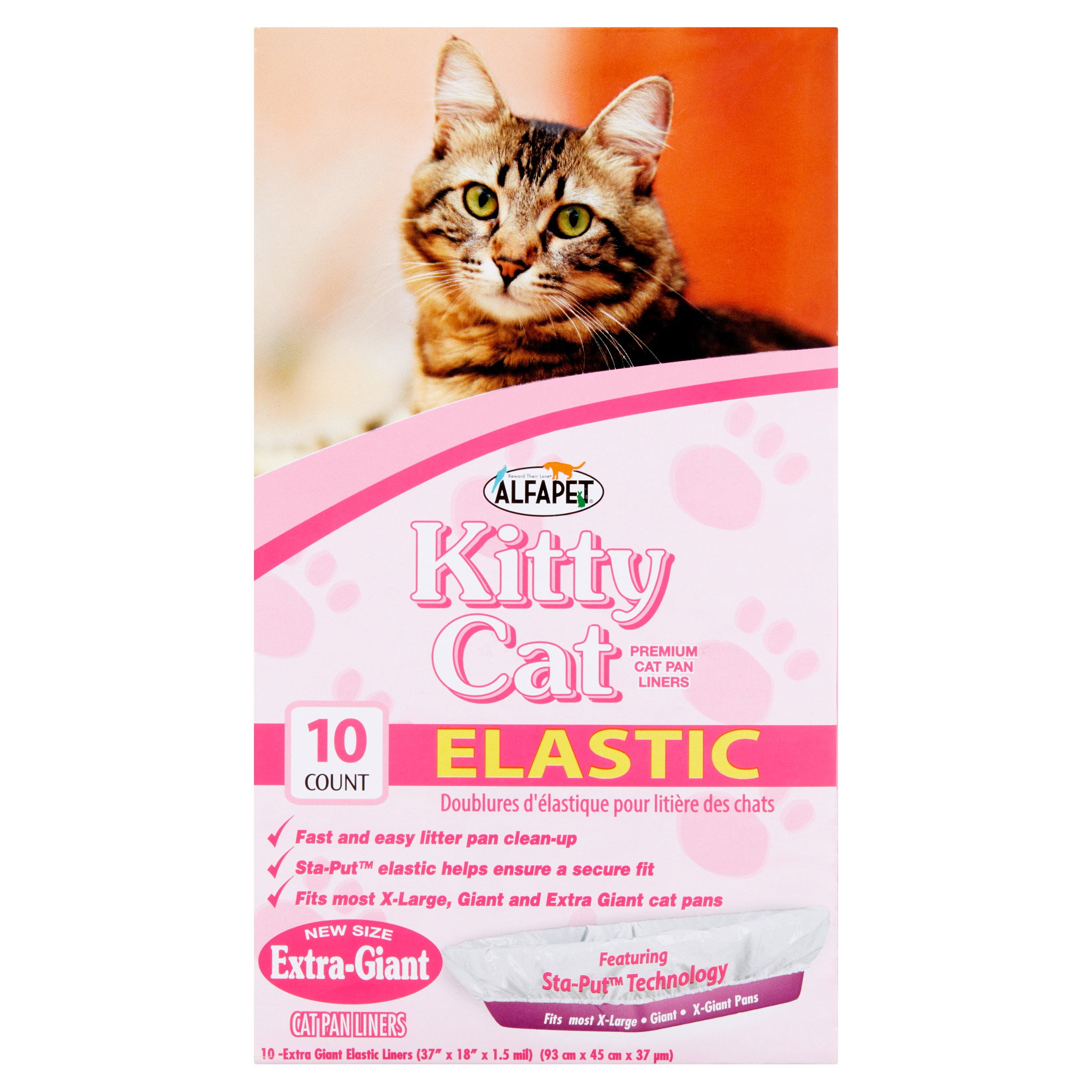 Kitty Cat Alfapet Sifting Litter Box Liners 10 Per Box Plus 1 Transfer Liner. 