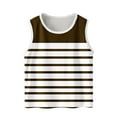 thumbnail image 2 of Spazoro Little and Big Girls Tank Tops Undershirts, Summer Breathable Sleeveless Striped Camisole for Kids Girls Boys Brown Size 14 T, 2 of 6