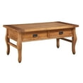 thumbnail image 3 of Linon Santa Fe Coffee Table, Two storage drawers, Antique Finish, 3 of 3